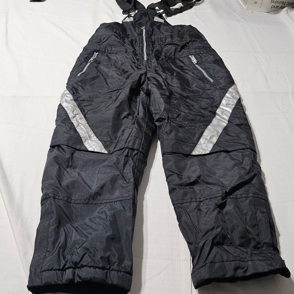 Sneaux Black Snow Bibs Ski Pants Youth‎ Kids XL/XG Size 7 Snowsuit Winter